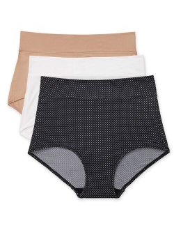 Blissful Benefits by Warner's Women's No Muffin Top Brief 3-Pack