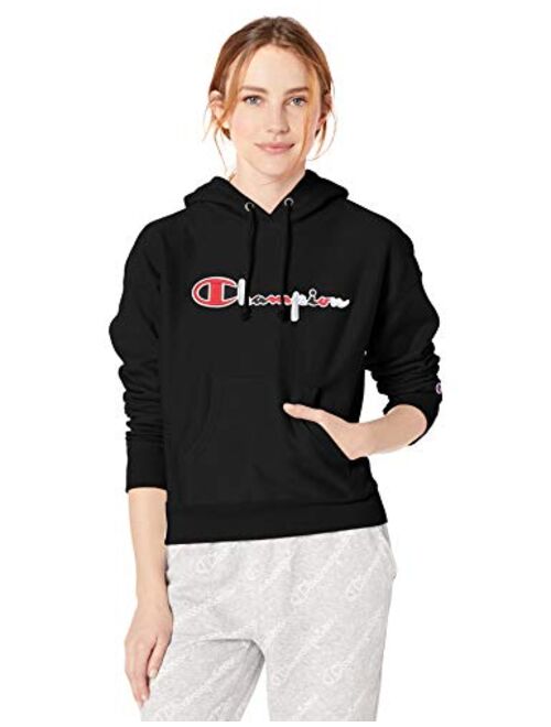 Champion LIFE Women's Reverse Weave Po Hood-3 Color Script