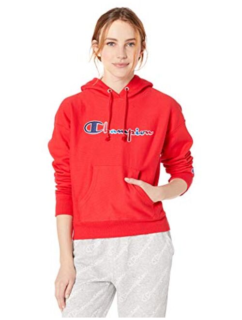 Champion LIFE Women's Reverse Weave Po Hood-3 Color Script