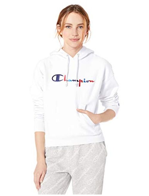 Champion LIFE Women's Reverse Weave Po Hood-3 Color Script