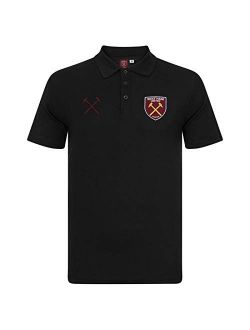 West Ham United Football Club Official Soccer Gift Mens Crest Polo Shirt