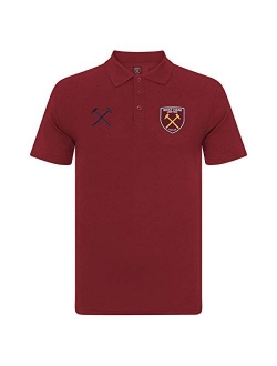 West Ham United Football Club Official Soccer Gift Mens Crest Polo Shirt