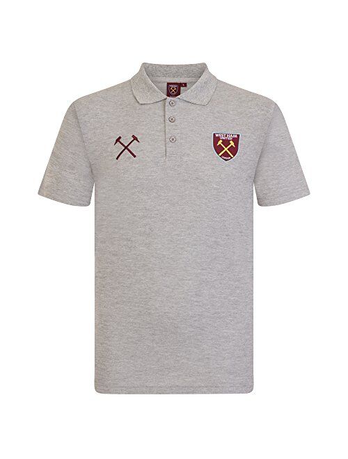 West Ham United Football Club Official Soccer Gift Mens Crest Polo Shirt