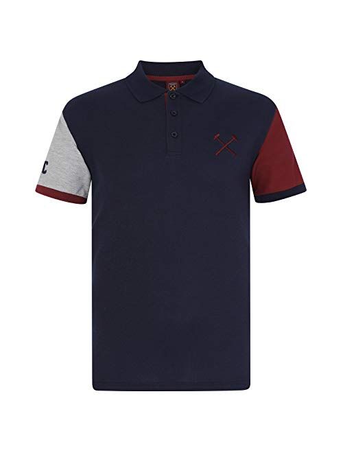 West Ham United Football Club Official Soccer Gift Mens Crest Polo Shirt