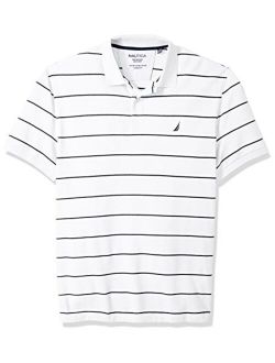 Men's Big and Tall Classic Short Sleeve Striped Polo Shirt