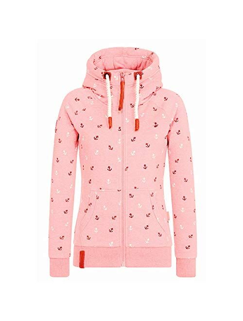 Newbestyle Womens Hoodies Hooded Jersey Jackets Oblique Zipper Fleece Jumper Sweatshirt