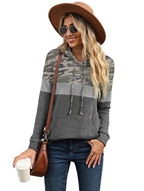 BTFBM Women Fashion Color-Block Plaid Print Warm Fleece Long Sleeve Sweatshirt Zipper Sherpa Pocket Pullover Jacket Tops