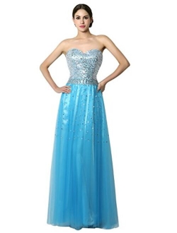 Sarahbridal Juniors Sweetheart Bridesmaid Dresses Chiffon Long Prom Evening Gown Pleated