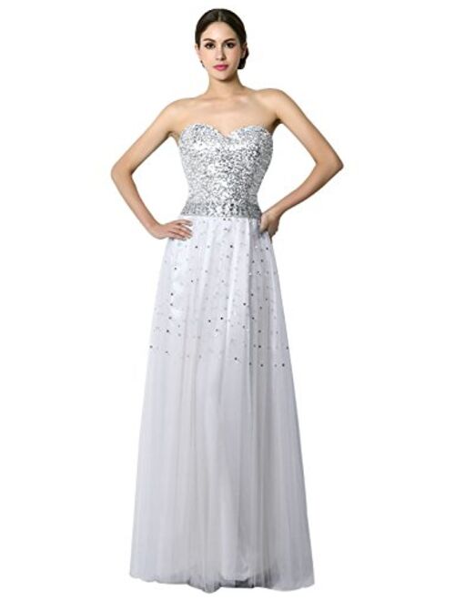 Sarahbridal Juniors Sweetheart Bridesmaid Dresses Chiffon Long Prom Evening Gown Pleated