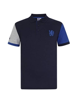 Chelsea Football Club Official Soccer Gift Mens Crest Polo Shirt