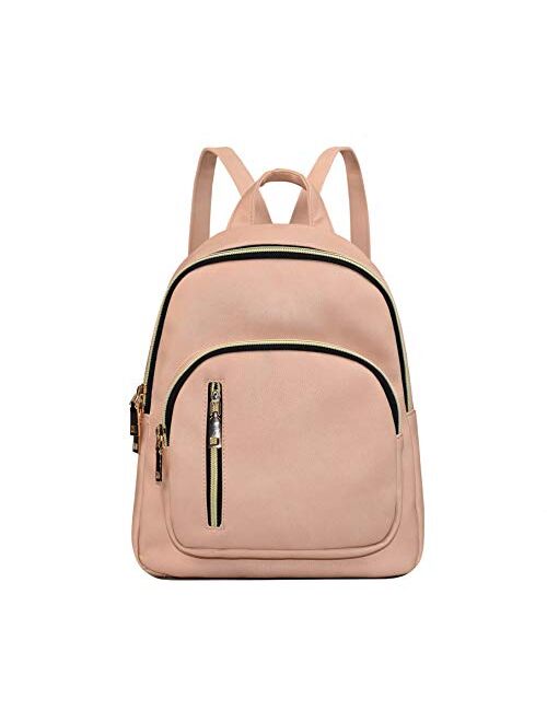 YANAIER Women Mini Backpack Purse PU Leather Anti-theft Backpack Ladies Girls Fashion Casual Travel Daypack Rucksack