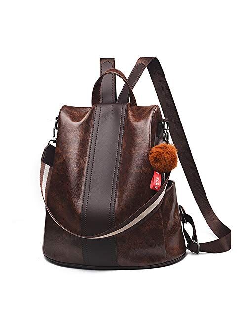 Women Backpack Purse Anti Theft Waterproof Detachable Covertible Casual Travel Shoulder Bag