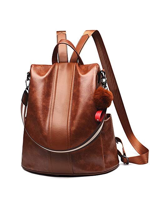 Women Backpack Purse Anti Theft Waterproof Detachable Covertible Casual Travel Shoulder Bag