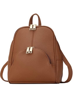 KKXIU Casual Mini Backpack Small Daypacks Purse Synthetic Leather for Girls and Women