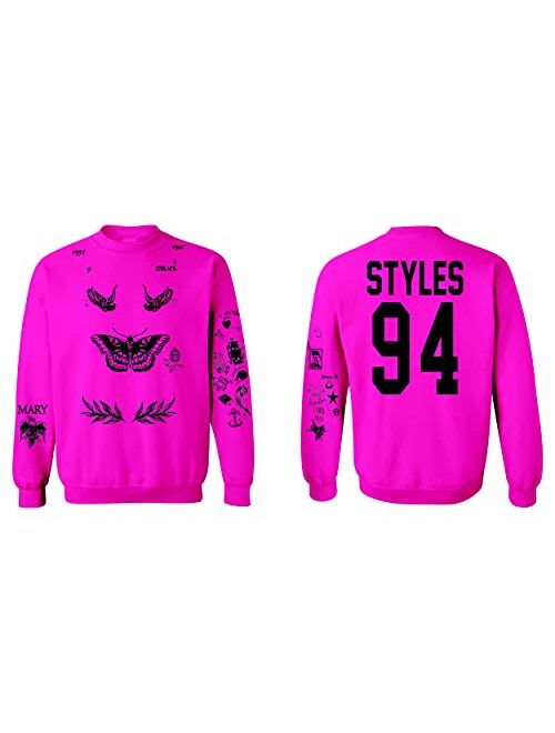 ALLNTRENDS Adult Sweatshirt Harry Tattoos 94 Cool Top Trendy