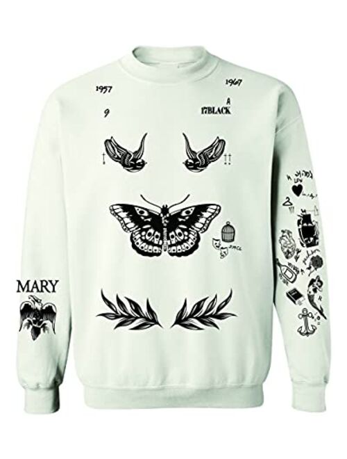 ALLNTRENDS Adult Sweatshirt Harry Tattoos 94 Cool Top Trendy