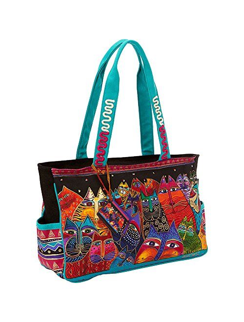 Laurel Burch Fantasticats Tote (Fantasticats),Multicolored, Medium