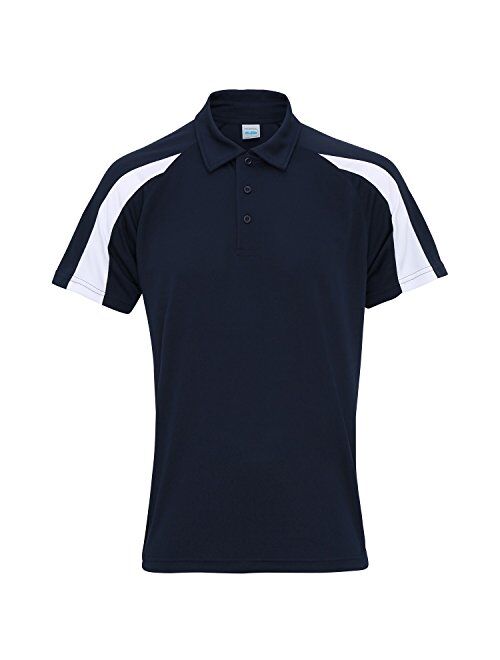 Awdis Just Cool Mens Short Sleeve Contrast Panel Polo Shirt