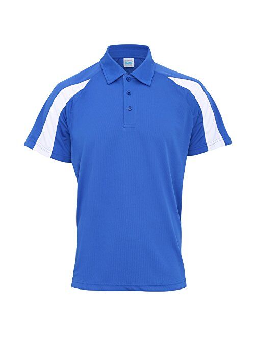 Awdis Just Cool Mens Short Sleeve Contrast Panel Polo Shirt