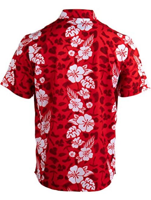 Meats in The Sun | Funny BBQ Grilling Hawaiian Button Down Polo Party Shirt Men