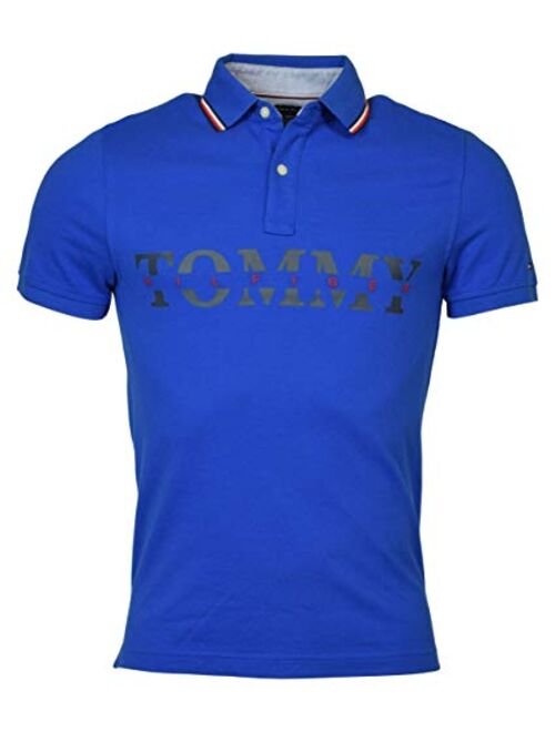 Tommy Hilfiger Men's Custom Fit Mesh Cotton Logo Polo Shirt