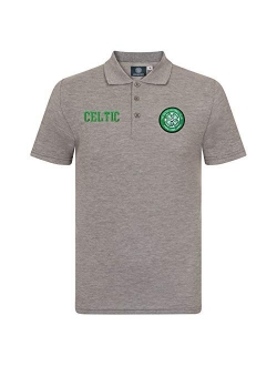 Celtic Football Club Official Soccer Gift Mens Crest Polo Shirt