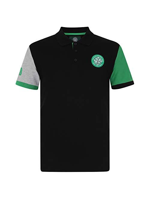 Celtic Football Club Official Soccer Gift Mens Crest Polo Shirt