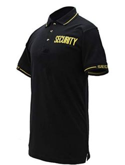 First Class Poly Cotton Tactical Security Polo Shirt with Woven Security Sleeves and Collars