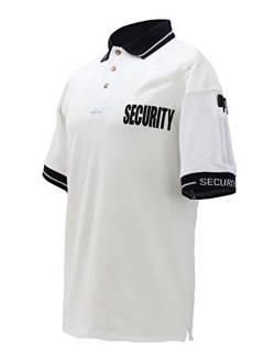 First Class Poly Cotton Tactical Security Polo Shirt with Woven Security Sleeves and Collars