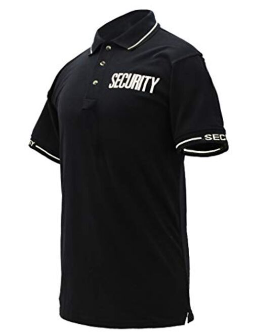 First Class Poly Cotton Tactical Security Polo Shirt with Woven Security Sleeves and Collars