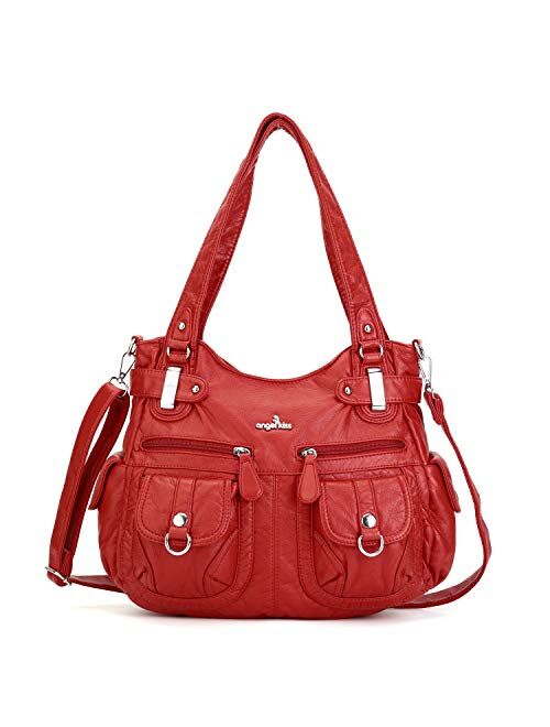 Angel Kiss Angelkiss Women Top Handle Satchel Handbags Purse Shoulder Bag