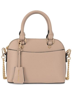 Lola Mae Zip Around Dome Satchel bag for women, Top Handle Crossbody Purse