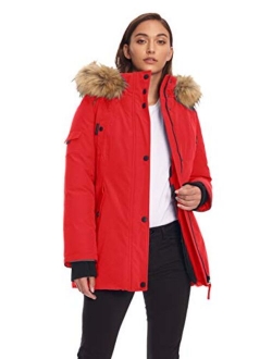 Alpine North Womens Vegan Down Parka Winter Jacket