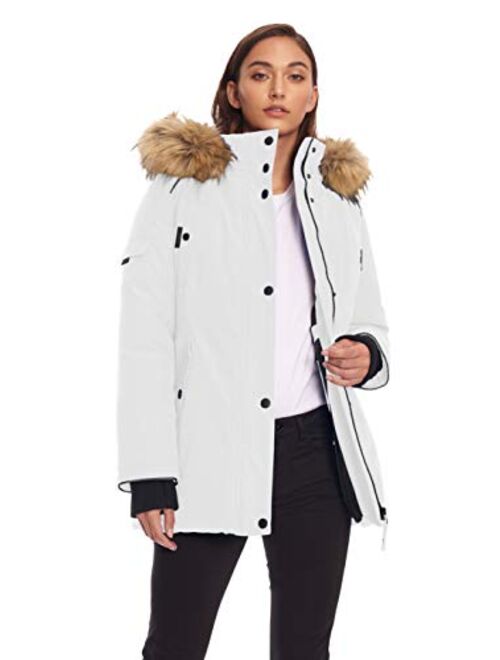 Alpine North Womens Vegan Down Parka Winter Jacket