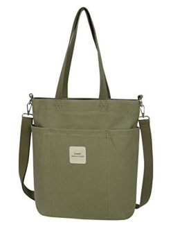 Canvas Women Shoulder Bag Casual Tote Bag Top Handle Bag Cross-body Handbags