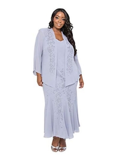 Long Mother of The Bride Plus Size Dress Made in USA