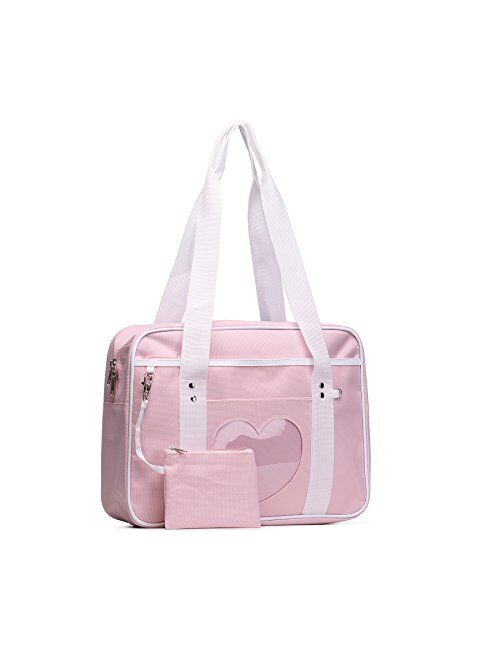 SteamedBun Ita Bag Heart Japanese Bags Kawaii Large Shoulder Anime Purse