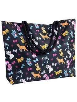 Tote Travel Bag Cats Print: Figaro Cheshire Oliver & Co Marie Aristocats