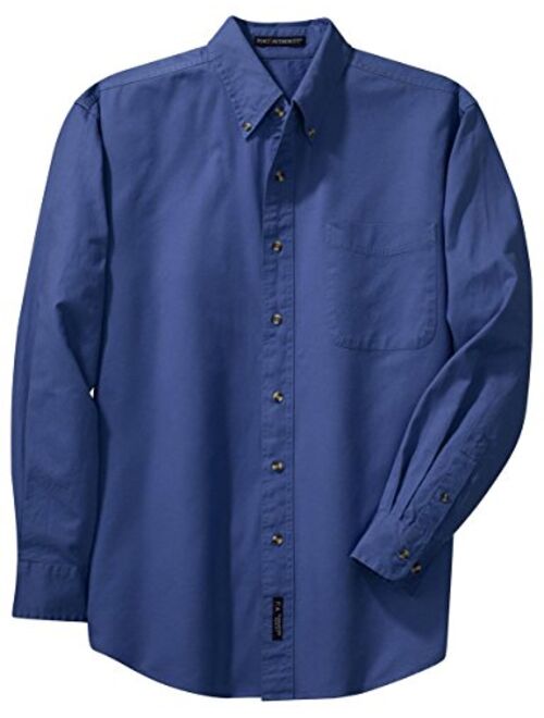 Port Authority Men's Tall Long Sleeve Denim Shirt