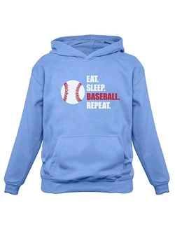 TeeStars - Eat Sleep Baseball Repeat Best Gift for Baseball Fans Hoodie