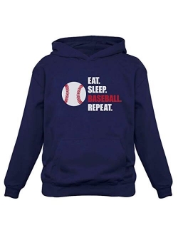 TeeStars - Eat Sleep Baseball Repeat Best Gift for Baseball Fans Hoodie