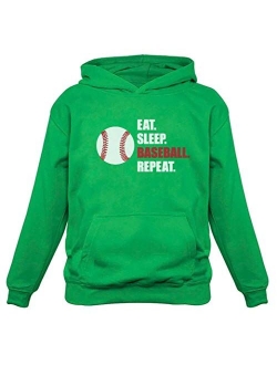 TeeStars - Eat Sleep Baseball Repeat Best Gift for Baseball Fans Hoodie