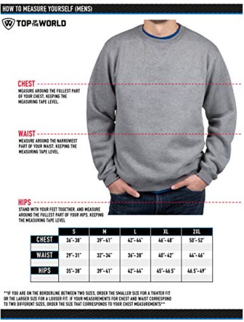 Elite Fan Shop NCAA mens Crewneck Charcoal Gray Sweatshirt