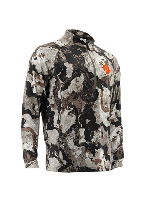 Nomad mens Transition 1/4 Zip | Thermo-regulating & Quick Drying Performance Hunting Shirt