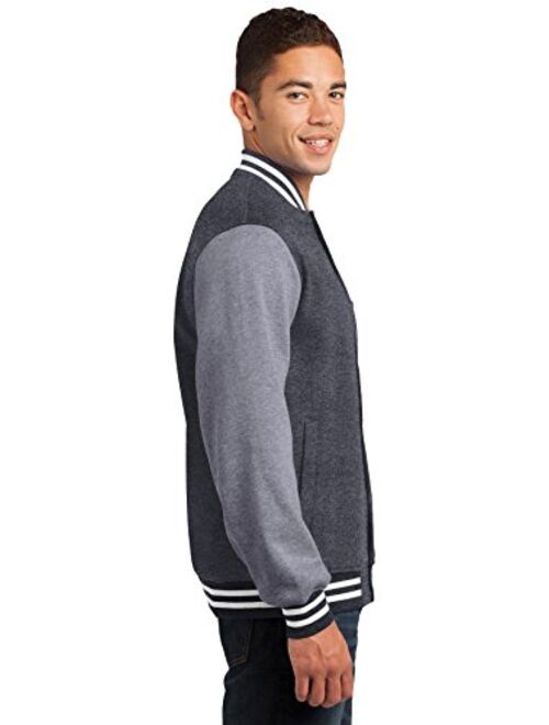 Sport-Tek Men's Fleece Letterman Jacket