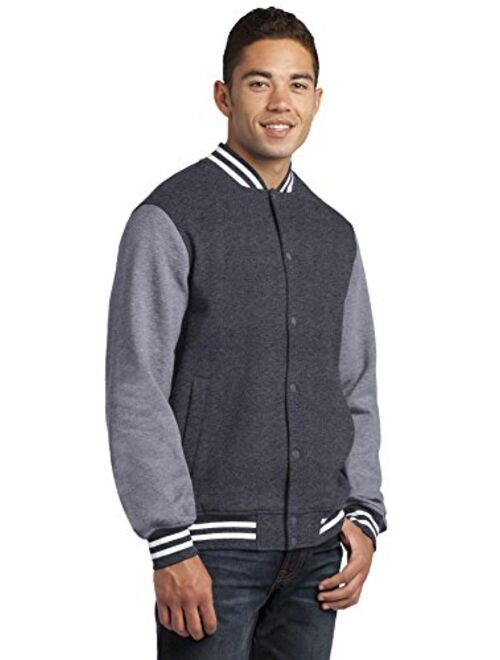 Sport-Tek Men's Fleece Letterman Jacket