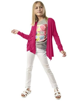 KIDPIK Cardigan for Girls Open Front Long Sleeve Spring or Summer Sweater