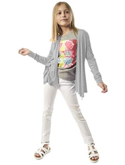 KIDPIK Cardigan for Girls Open Front Long Sleeve Spring or Summer Sweater