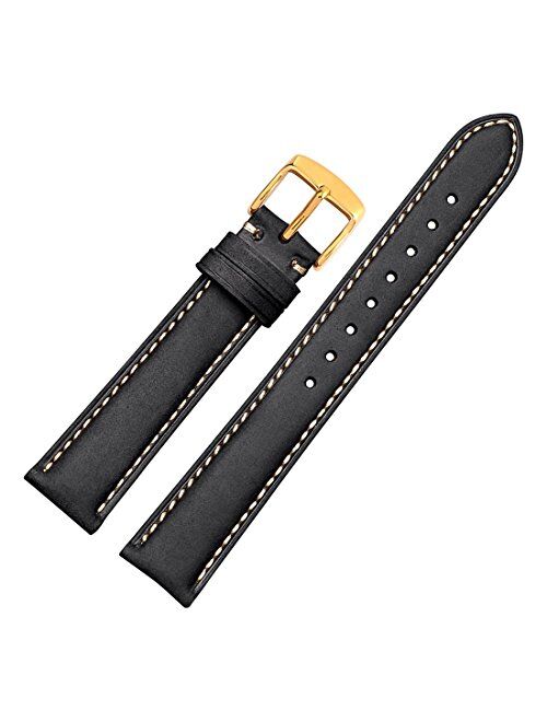 WOCCI Watch Band 14mm 16mm 18mm 19mm 20mm 21mm 22mm 23mm 24mm - Vintage Leather Watch Strap,Choice of Color and Width