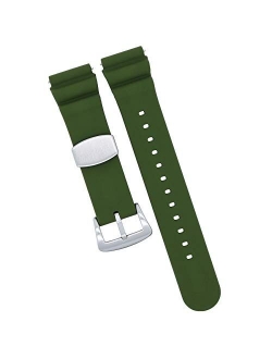 MOD 18mm 20mm 22mm Watch Band - Quick Release - Soft Silicone Replacement Watch Straps - Color Variations - for Men and Women